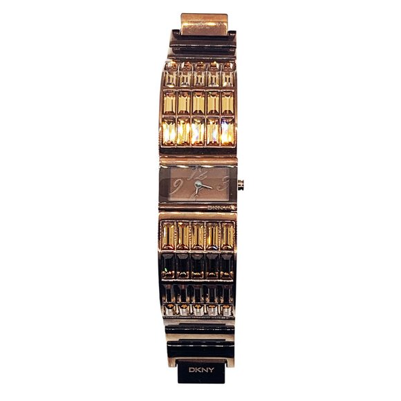 DKNY Ladies Rose Gold Wrist Watch Brown NY4255 main image 5